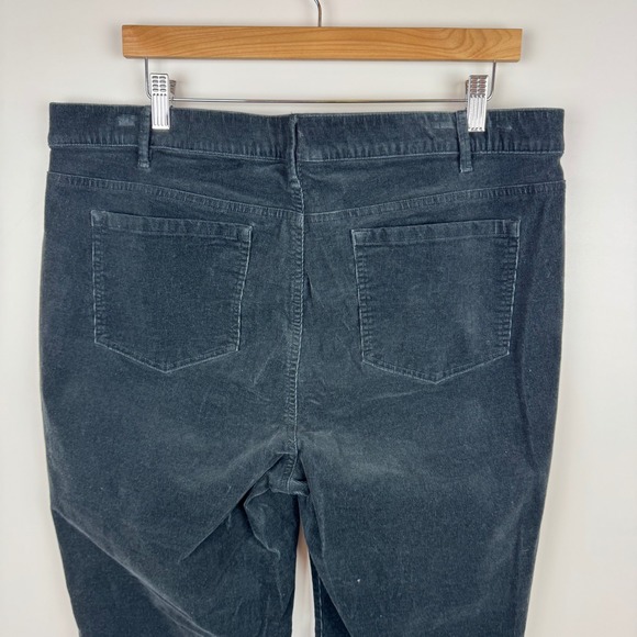 J Jill Womens Corduroy Pants Sz XL Black Comfort Stretch Casual Holiday Winter - Picture 5 of 13